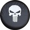 LITTOU Universal Nero in pelle PVC Borsa per Pneumatici (Teschio, 17 for Diameter 31''-33'')