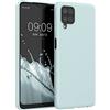 kwmobile Custodia Compatibile con Samsung Galaxy A12 Cover - Back Case per Smartphone in Silicone TPU - Protezione Gommata - menta freddo