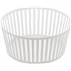 YAMAZAKI 3811 TOWER Fruit Basket Deep, white, Steel, 21.5 x 21.5 x 10 cm