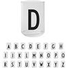 Design Letters Bicchieri Acqua Vetro con Iniziale (A-Z) | Idee Regalo Uomo & Regalo Donna | Vetro Borosilicato Progettato in Danimarca | Perfetto per Decorazioni da Tavola | Lettera Bicchieri | 350 Ml