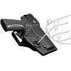 Vega Holster Fondina VKD808 in Polimero per Beretta PX4 Sicura Livello 2