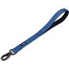 Hyhug Premium aggiornato guinzaglio corto in nylon resistente di 45,7 cm di lunghezza con comoda maniglia imbottita e robusta clip per cani di taglia media per cani. (Blu classico)