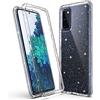 ULAK Custodia Compatibile con Samsung S20 FE, Cover Antiurto Trasparente Protettiva per Galaxy S20 FE 5G 4G 6.5 pollici - cristalli glitterata