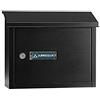 ARREGUI V4064 Maxi Cassetta Postale Alluminio per Porte o Cancelli Interni, Cassetta Postale 33x4 cm, Taglia M (DIN A4 Posta e Rivista), Anticorrosivo, nero testurizzato