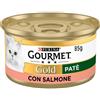 Gourmet Purina Gourmet Gold Patè Umido Gatto 85 gr - Salmone - Confezione da 24 pezzi - Cibo umido per gatti - 1° ORDINE? scegli lo sconto BZR5 / BZR20 + 200 punti fedeltà