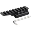 FOCUHUNTER Tactical Picatinny Fast Optic Riser Mount 3,5 Lunghezza 0,67 Altezza rialzata Adattatore per Montaggio su cannocchiale 8 Slot Montaggio su Guida Offset Leggeri per mirino a Punto Rosso