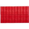 MAUL Facetterand Magneti MAULpro (20 pezzi) 53 x 18 x 10 mm | Mini magneti in plastica | potenti magneti per lavagna bianca e lavagna magnetica | ideali per ufficio, casa e officina | rosso