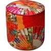 BACI MILANO Pouf In Velluto Ventagli