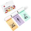 Phomemo Carta Termica Adesiva per Mini Stampante, 3 Rotoli compatibili con M02, M02X, M02L, M02Pro, M02S, P2S, M03,M04AS, Etichette Autoadesive per appunti e foto, 50mm x 3,5m, Verde/Viola/Arancione