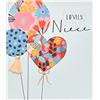 UK Greetings Biglietto di auguri di compleanno per nipote, con graziosi palloncini