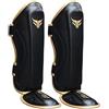 Mytra Fusion Mytra Kids Shin Guards Shin Pads Shin Protector for Boxing MMA Muay Thai Martial Arts Kickboxing Workout Training Protection (Black, XS)