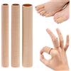 emperoch 3 Pezzi Manicotti per Piedi, Protezioni per Pad in Gel Morbide per Prevenire Vesciche, Calli, Attrito Antidolorifico, per Mani e Piedi, 15cm Tagliabile Gel di Silice Protezione Dita Piedi (S+M+L)