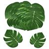 MOSNOW 24 foglie tropicali decorative, foglie di palma artificiali, piante tropicali, decorazione per San Valentino, Monstera, pianta hawaiana, Jungle Theme, decorazioni per foglie di safari, feste (due