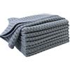 Polyte - panno in microfibra ultra premium a nido d'ape - per pulizia cucina e piatti - 8 pezzi (Grigio, 30x30 cm)