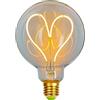 TIANFAN Lampadine Led Lampadina Vintage 4W Dimmerabile Lampadina Edison Antica Filamento Led 220/240V G95 Calore del Cuore Glow (Trasparente)