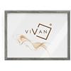 VIVAN Cornice Poster PLEXIGLASS E Retro, Grigio Legno, Formato Immagine A3, CPA3GRI