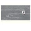 SIGEL GL406 Lavagna magnetica in vetro premium, superficie lucida, 91 x 46 cm, con LED, montaggio facile, grigio, Artverum