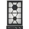 Gaggenau Piano cottura a gas VG232220 finitura acciaio inox con panello di controllo nero da 28 cm