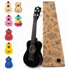 CB SKY Ukulele da 21 / Strumento musicale per bambini principianti/Giocattolo musicale per bambini (Black)