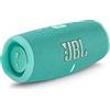 JBL Charge 5 Speaker Bluetooth Portatile, Cassa Altoparlante Wireless Resistente ad Acqua e Polvere IPX67, Powerbank integrato, USB, PartyBoost, Bass Radiator, Fino a 20h di Autonomia, Verde Acqua