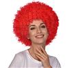 amscan 9910249 - Parrucca afro anni '70, accessorio per travestimento, colore: rosso