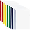 YIPUETERNITY 10 Fogli Trasparente A4 Copertine per Rilegatura con Barra Scorrevole, A4 Rapporto Copertina, Plastica Rapporto Copertina per Casa Scuola Ufficio Documenti Classificazione (5 Colori)