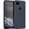 kwmobile Custodia Compatibile con Google Pixel 3a Cover - Back Case per Smartphone in Silicone TPU - Protezione Gommata - blu mirtillo