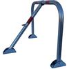 SNS SAFETY LTD Barriera di Parcheggio Pieghevole Antifurto, realizzata in Tubo di Acciaio Zincato 32mm, con 3 Gambe e Lucchetto con 3 chiavi, 71cm x 50cm (Confezione da 1)