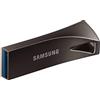 Samsung Memorie MUF-64BE4 Bar Plus USB Flash Drive, USB 3.1, 64 GB, Type-A Fino a 200 MB/s, Grigio Titanio