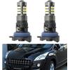 NSLUMO 2 lampadine LED DRL per luci di marcia diurna per Peugeot 3008 5008 2009-2016 HP24W Valeo 13625 6216F6 G4 Bianco Xenon Canbus LED DLR City
