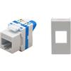 TechLy presa di rete RJ45 UTP CAT.6a tooless + Ave Banquise(Sist.45)
