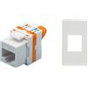 TechLy presa di rete RJ45 UTP Cat.6 tooless + Ave Blanc