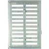 Brinox b70390 a - Griglia Di Ventilazione A persiana in alluminio, 24,5 x 17 cm, colore: argento