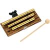 Meinl Percussion CH3 - Campane tubolari a 3 toni, supporto e bacchetta inclusi