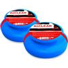 ALCLEAR 5713050M_2 set 2 spugne lucidatura a mano - pad morbidi per cera, polish e sigillante - per auto, moto, caravan - delicati su vernice e plastica - lavabili, riutilizzabili - Made in Germany