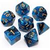 CREEBUY Set di dadi neri per dungeon e dragons, set di 7 dadi per giochi di ruolo