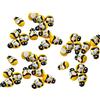 ZHjuju Piccola Ape di Legno,100 Pezzi Piccoli Ape in Legno Autoadesivi 10x13mm Minuscolo Ape Abbellimento in Legno Api Legno Piccole Adesive per la Decorazione di Artigianato Scrapbooking DIY