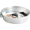 Baldassare Agnelli Pentole Agnelli Family Cooking Alluminio Tortiera Conica con Anello, Argento, 18 cm