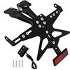 PSLER Portatarga per Moto Compatibile con TMAX 530 DX SX 2017-2019 e per TMAX 560 2020-2021(Nero)
