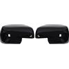 HouYeen Coperture per specchietti laterali esterni completi in vetro nero lucido per lato destro e sinistro per Freelander 2 Discovery 3 Range Rover Sport 1 Range Rover L322
