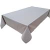 Lemos Home Tovaglia di alta qualità in 100% cotone, collezione Konzept, colore e dimensioni a scelta (tovaglia - 120 x 200 cm, grigio chiaro)