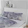 Sleepdown Geometrico Illusion Grigio 100% Cotone (Coppia di federe 40 x 80 cm, Grigio)