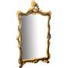 Biscottini Specchio vintage 114x65 cm | Specchio da parete bagno e camera da letto | Specchio ingresso