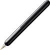 LAMY dialog pianoblack - penna stilografica senza capp. con meccanismo a rotazione - pennino in oro 14 ct, parz. platinato e di misura EF - cartuccia d'inchiostro T 10 blu e conv. Z 27 -per destrimani