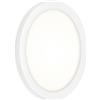 Briloner Leuchten - Luce per esterni a LED, lampada da parete da esterno con retroilluminazione, 8 watt, 1.200 lumen, 4.000 kelvin, bianca, rotonda, Ø 21cm