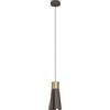 Eglo Led lampada a sospensione Losalomas, luce a sospensione singola, illuminazione in metallo in moka, ottone, lampada da soggiorno a Led appesa bianco caldo, GU10