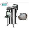 Puliscicozze, capacit produttiva Kg h 220, carico cozze Kg 10 18, V 230 1, Kw 0,90, dimensioni mm 400x770x930h
