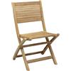 MIlani Home ORATOR - sedia da giardino pieghevole in legno di teak