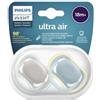 AVENT Ciuccio ultra air Philips Avent, dai 18 mesi in su, tettarella extra resistente, ortodontico e senza BPA, 2 pezzi, custodia da trasporto/sterilizzazione inclusa, SCF349/01