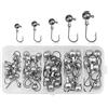 yufana 45Pezzi Teste Piombate Ami da Pesca, Testine Spinning Amo Pesca, Jig Head Gancio Croch per Esche Morbide 2g 3,5g 5g 7g 10g